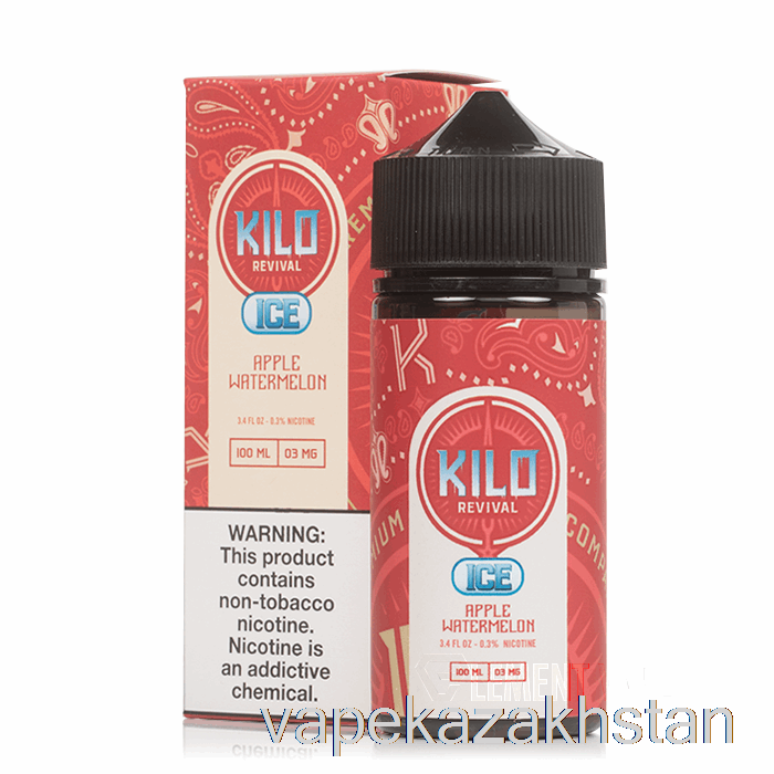 Vape Smoke ICE Apple Watermelon - KILO Revival - 100mL 3mg